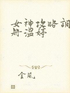 女神攻略调教手册温婷