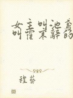 女主叫池鸢男主叫霍寒辞的小说