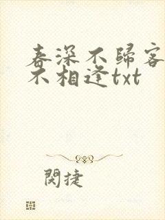 春深不归客清梦不相逢txt