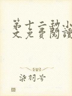 第十二秒小说全文免费阅读封面