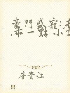 豪门盛宠:老婆,乖一点 小说