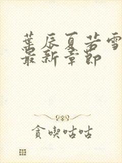 叶辰夏若雪孙怡最新章节