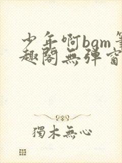 少年啊bgm笔趣阁无弹窗免费