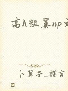高h粗暴np文