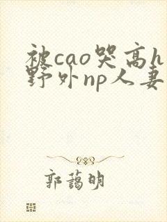 被cao哭高h野外np人妻产奶封面