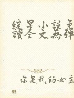 绽星小说免费阅读全文无弹窗封面