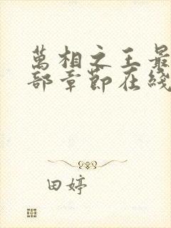 万相之王最新全部章节在线阅读免费