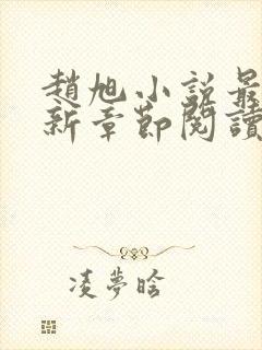 赵旭小说最新更新章节阅读免费