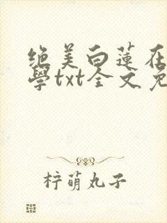 绝美白莲在线教学txt全文免费阅读封面