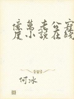 亿万老公宠妻无度小说在线阅读