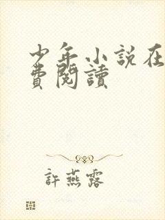 少年小说在线免费阅读封面