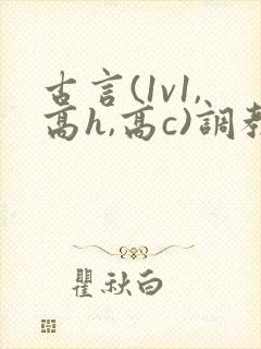 古言(1v1,高h,高c)调教