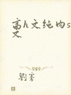 高h文纯肉sm文