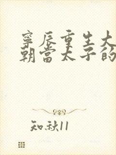 宁辰重生大乾王朝当太子的小说