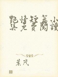 艳情短篇小说合集免费阅读封面