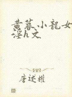 黄蓉小龙女之乱淫h文封面