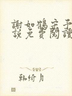 谢如鹤宋予朵小说免费阅读最新章节封面