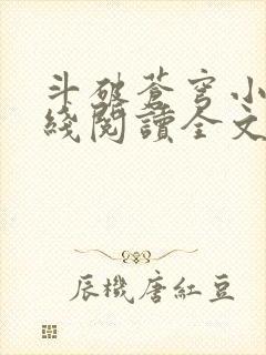 斗破苍穹小说在线阅读全文无弹窗