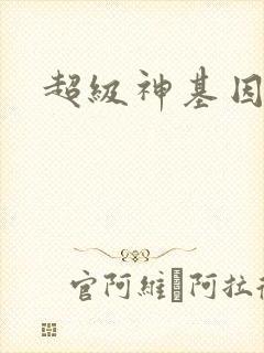 超级神基因精校封面