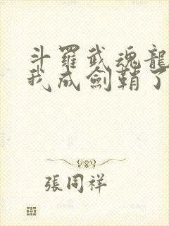 斗罗武魂龙渊剑我成剑鞘了