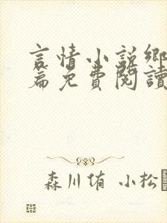 言情小说乡村短篇免费阅读合集