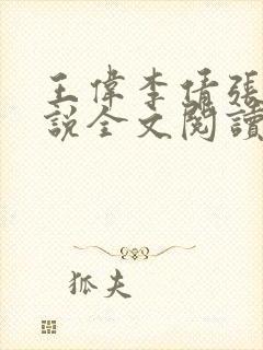 王伟李倩张浩小说全文阅读