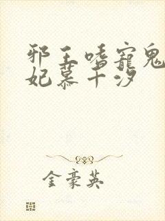 邪王嗜宠鬼医狂妃慕千汐