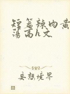 短篇辣肉黄辣放荡高h文