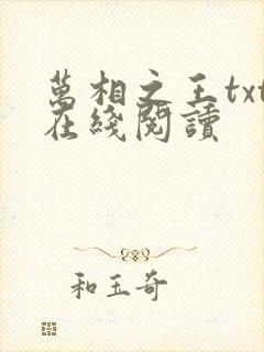 万相之王txt在线阅读
