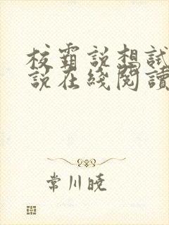 校霸说想试试小说在线阅读封面