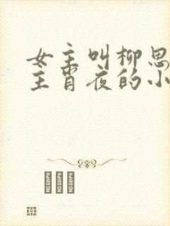 女主叫柳思涵男主肖夜的小说封面