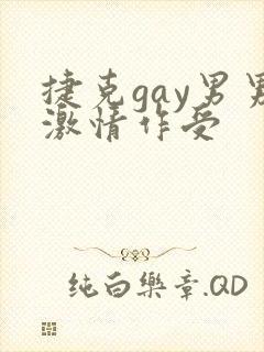 捷克gay男男激情作受