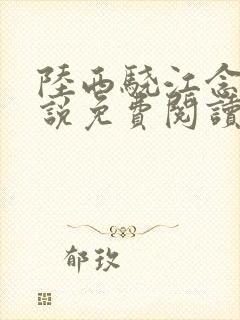 陆西骁江念知小说免费阅读最新章节