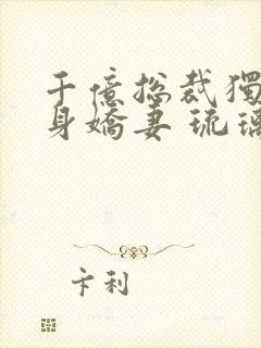 千亿总裁独宠替身娇妻 琉璃雪雪