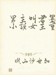 男主叫君墨寒的小说女主重生