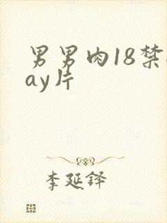 男男肉18禁gay片