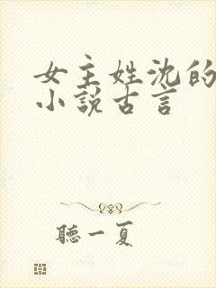 女主姓沈的重生小说古言