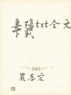 妻殇txt全文下载封面