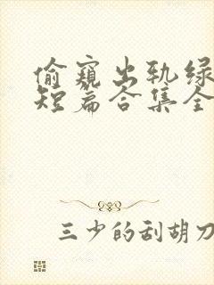 偷窥出轨绿帽癖短篇合集全文