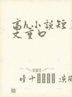 高h小说短篇辣文重口