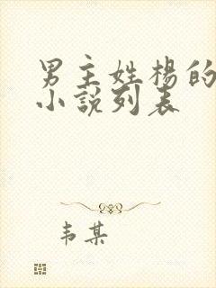 男主姓杨的玄幻小说列表