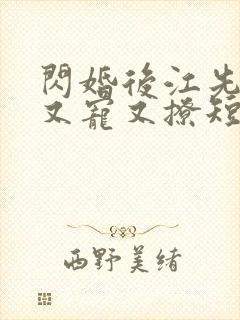 闪婚后江先生他又宠又撩短剧免费观看全集