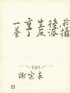 一重生后,我娇养了反派摄政王