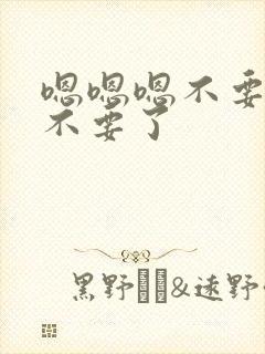 嗯嗯嗯不要不要不要了封面