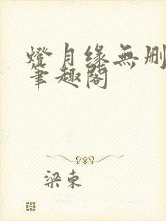 灯月缘无删减版笔趣阁封面