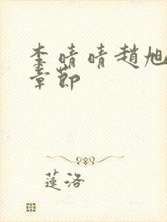 李晴晴赵旭最新章节