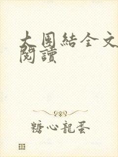 大团结全文免费阅读封面