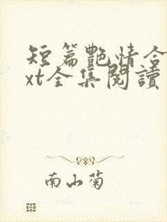 短篇艳情合集txt全集阅读