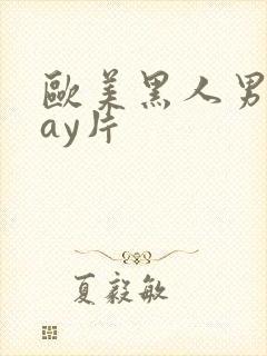 欧美黑人男男gay片