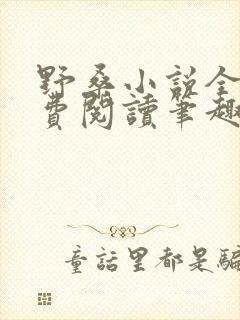 野桑小说全文免费阅读笔趣阁